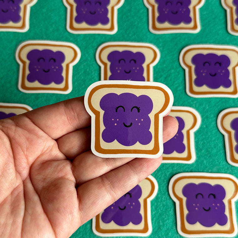 Grape Jelly Toast Sticker