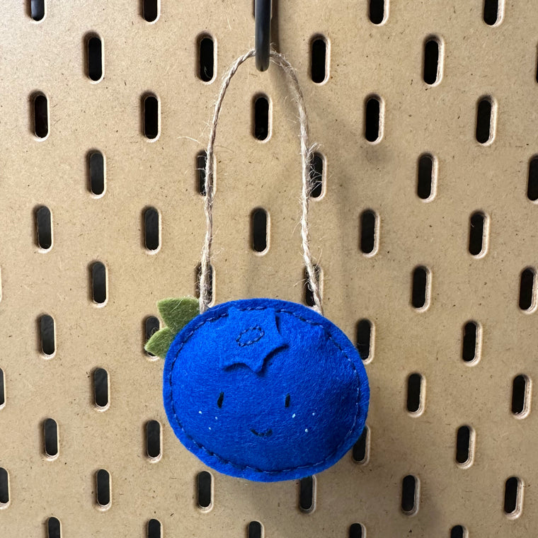 Blueberry Wool Felt Ornament