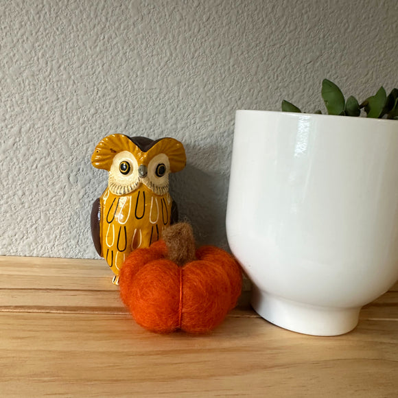 Orange Pumpkin Needlefelt