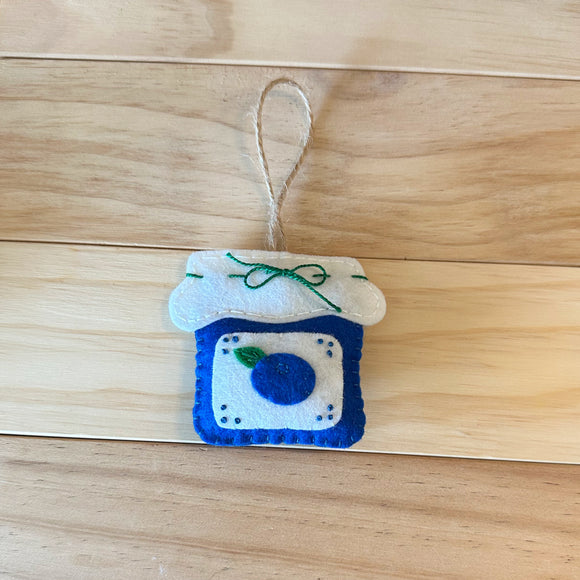 Blueberry Preserves Wool Felt Ornament