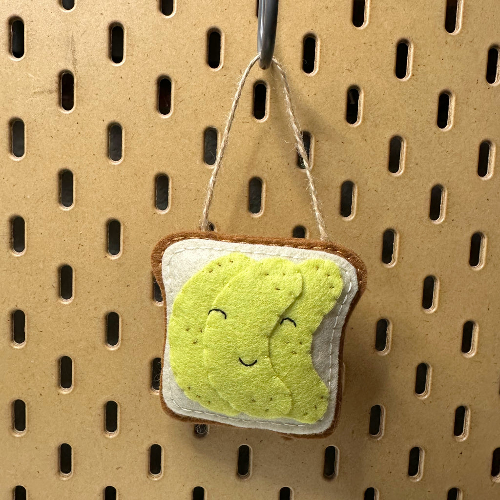 Toast Avocado Wool Felt Ornament