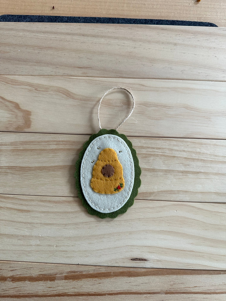 Beehive Wool Felt Ornament