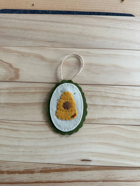 Beehive Wool Felt Ornament