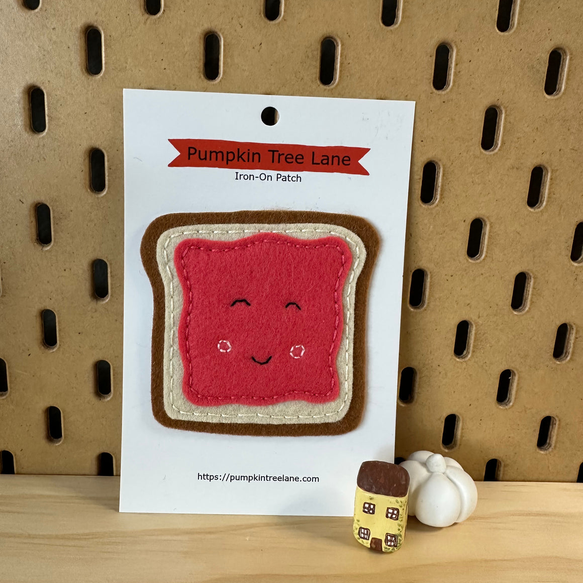 Strawberry Jan Toast Iron On Wool Patch