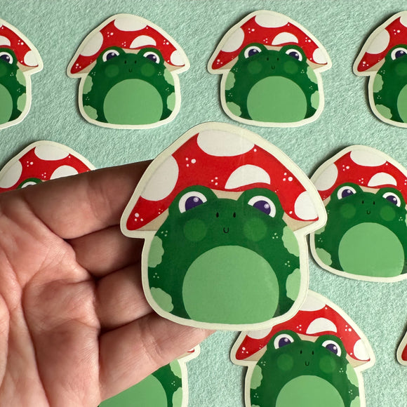 Toad Toadstool Vinyl Sticker