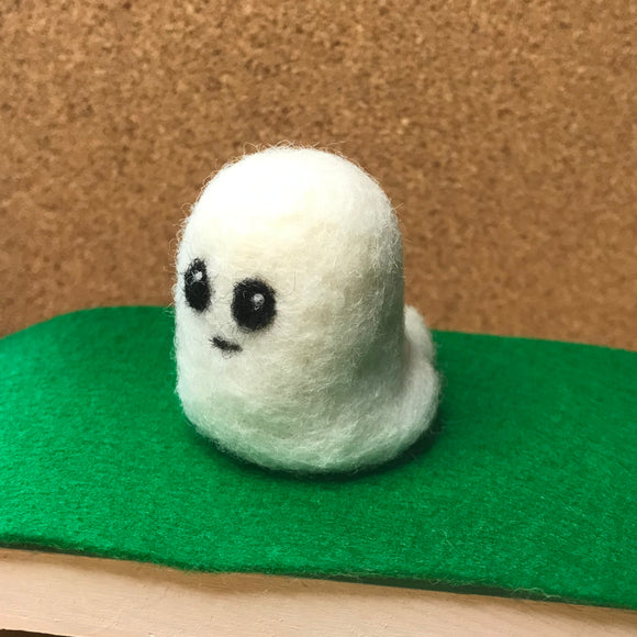 Meh Ghost Needle Felted Figure