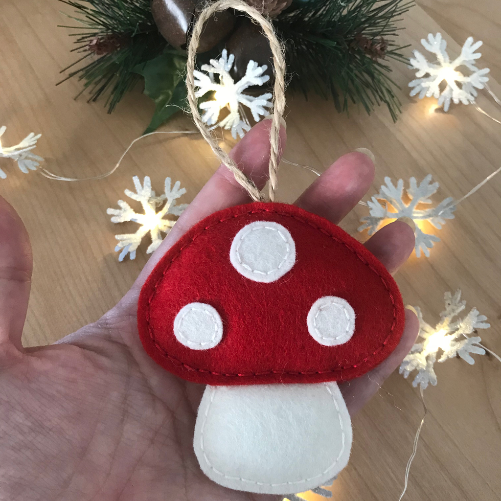 Red Toadstool Tree Ornament